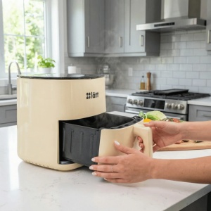 Friteuza cu aer cald Air Fryer IRO Air 5000, Lätt Home, 5 L, 1500W, panou tactil, 80–200°C - Img 2