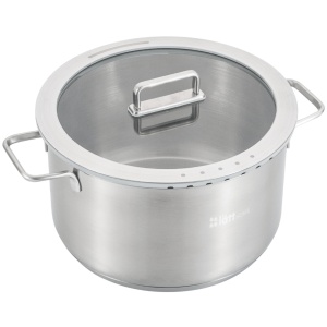 Oala inox cu capac strecurator, Vita Collection, Full Induction 5x, interior gradat