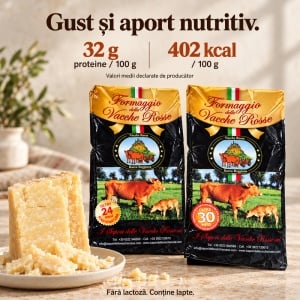 Pachet degustare branza Formaggio Vacche Rosse Antica Corte, Duo 24/30 luni, 2 x 500 g - Img 6