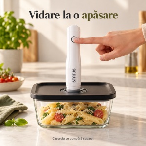Pompa de vid electrica pentru caserole, Status BVP100, baterie reincarcabila USB, oprire automata - Img 3
