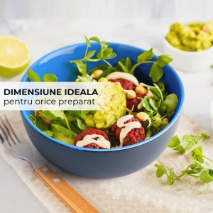 Serviciu de masa 6 persoane, set complet 30 piese, colectia Le Papillon, Cani, Boluri, Farfurii, ceramica, multicolor - Img 8