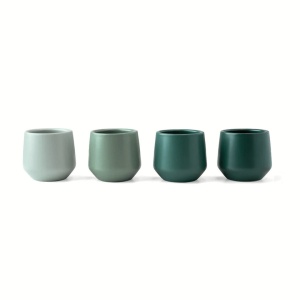 Set 4 Cesti cafea Espresso, colectia Luxe, ceramica, Evergreen, 90 ml - Img 9