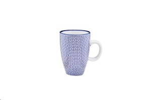 Set 6 Cesti de espresso, PATTERN Blue, portelan, 90 ml, albastru model - Img 5