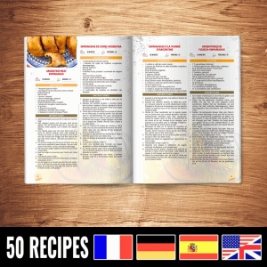 Kit 2 forme Empanadas/Coltunasi cu boluri pentru sos, accesorii si idei retete incluse - Tortillada - Img 6