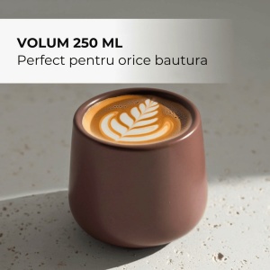 Set 4 Cani cafea 250 ml, Nami Beige Canyon, ceramica, fara toarta, multicolor - Img 4