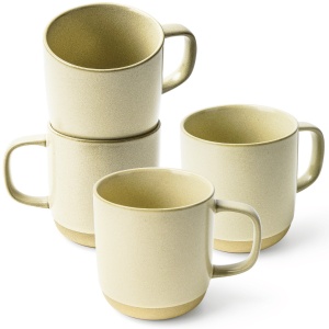 Set 4 Cani de cafea, colectia Sierra, ceramica, nisip, 500 ml