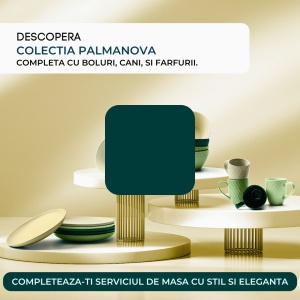Set 6 Boluri ceramice, Palmanova, Jungle multicolor, 16x8 cm, 800 ml - Img 6