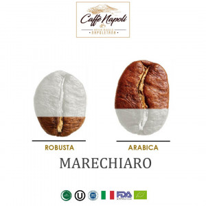 Capsule cafea artizanala, Caffé Napoli, MARECHIARO, compatibile cu sistemul NESPRESSO®, 100 capsule