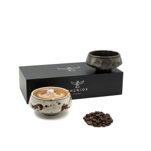 Cesti barista pentru cappuccino, Barista, ceramica stoneware, set 2 x 150 ml