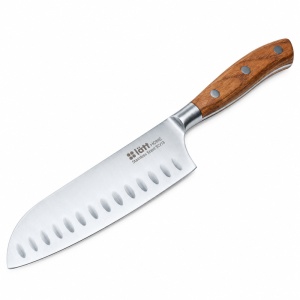 Cutit Santoku Lätt Home Skärpa, lama inox 18 cm, maner din lemn de frasin