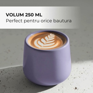 Set 4 Cani pentru cafea, colectia Nami, ceramica, Pastel Coast multicolor, 250 ml - Img 4