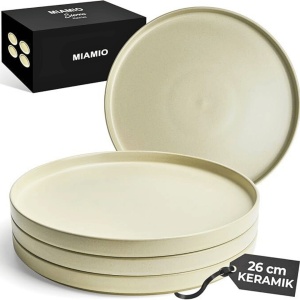 Set 4 Farfurii intinse, colectia Sierra, ceramica, nisip - Img 9