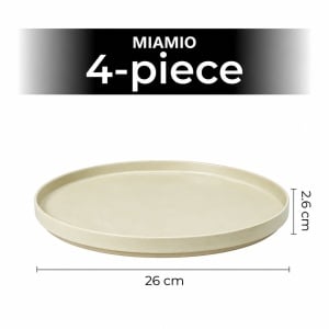 Set 4 Farfurii intinse fel principal, Sierra Sand, ceramica, 26 cm - Img 2