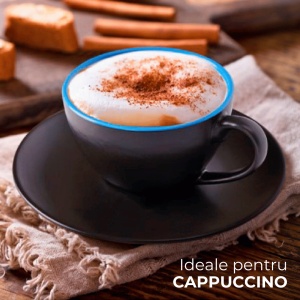 Set 6 Cesti de cappuccino cu farfurie, colectia Le Papillon, ceramica, multicolor, 175 ml - Img 5