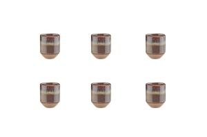 Set 6 Cesti de espresso, GENESIS Basalt, ceramica glazurata, 80ml, maro vulcanic - Img 5