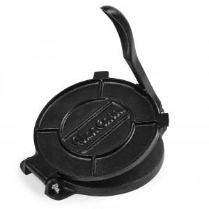 Set Presa din fonta pentru tortilla, Uno Casa si hartie pentru copt cadou 100 bucati, 25 cm