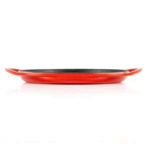 Tigaie Grill rotunda din fonta emailata, Lätt Home, Ø26 cm, compatibila inductie, rosu Cherry - Img 5