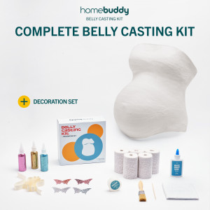 Kit mulaj burtica gravida, HomeBuddy, cadou Baby Showers, pentru viitoare mamica si bebelusi, accesorii decorative incluse