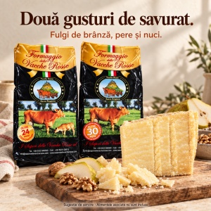 Pachet degustare branza Formaggio Vacche Rosse Antica Corte, Duo 24/30 luni, 2 x 500 g - Img 7