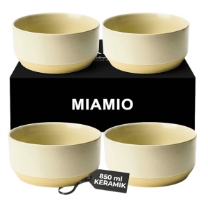 Set 4 Boluri Supa, colectia Sierra, ceramica, culoare nisip, 850 ml - Img 7