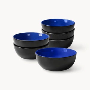 Set 6 Boluri ceramice, Le Papillon, Albastru, Ø15cm, 500 ml - Img 9