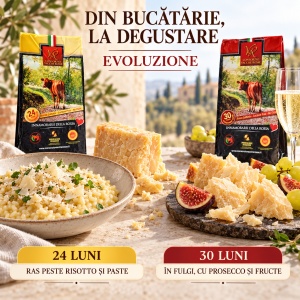 Pachet Parmigiano Reggiano D.O.P. Vacche Rosse, Evoluzione 24 + 30 luni, 2 × 500 g - Img 7