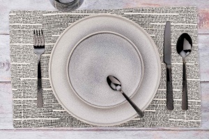 Set 24 Tacamuri inox FINN, 6 persoane, 6 x Cutite, 6 x Linguri, 6 x Furculite, 6 x Lingurite, Otel inoxidabil, textura ciocanita, Negru lucios - Img 2