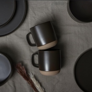 Set 4 Cani de cafea, colectia Sierra Basalt, ceramica, 500 ml, antracit - Img 7