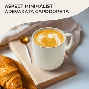 Set 4 Cani de cafea, colectia Sierra, ceramica, nisip, 500 ml - Img 4