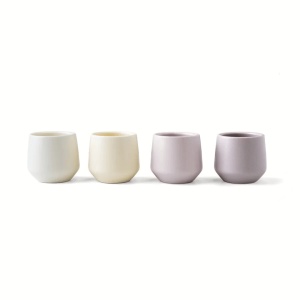 Set 4 Cesti cafea Espresso, colectia Luxe, ceramica, Cream Rose, 90 ml - Img 9