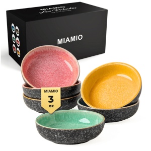 Set 6 Boluri aperitiv, colectia Las Palmitas, ceramica, multicolor, 90 ml