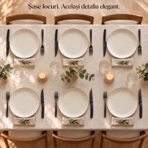 Set 6 Cutite de friptura Jensen, lame zimtate inox 13 cm, negru satinat - Img 7