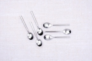 Set 6 lingurițe cafea NILS, oțel inoxidabil, design elegant, argintiu mat - Img 3