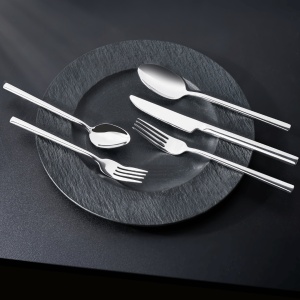 Set Tacamuri pentru 6 persoane, 36 piese cu cutit, furculita, lingura, inox 18/10, argintiu lucios - Img 7