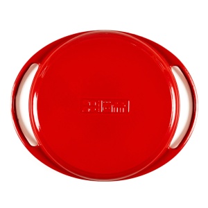 Tigaie Grill rotunda din fonta emailata, Lätt Home, Ø26 cm, compatibila inductie, rosu Cherry - Img 7