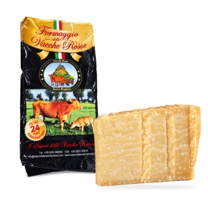 Branza italiana Formaggio Vacche Rosse, Antica Corte, maturata peste 24 luni - Img 2