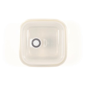 Caserola cu capac ermetic pentru depozitare alimente, Lätt Home, ceramica, galben, patrat, 500 ml - Img 5