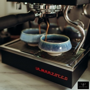 Cesti barista pentru cappuccino, Barista Dark Blue, ceramica stoneware, set 2 x 150 ml - Img 3
