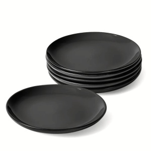 Set 6 Farfurii de desert Le Papillon, ceramica, negre, 21 cm - Img 9
