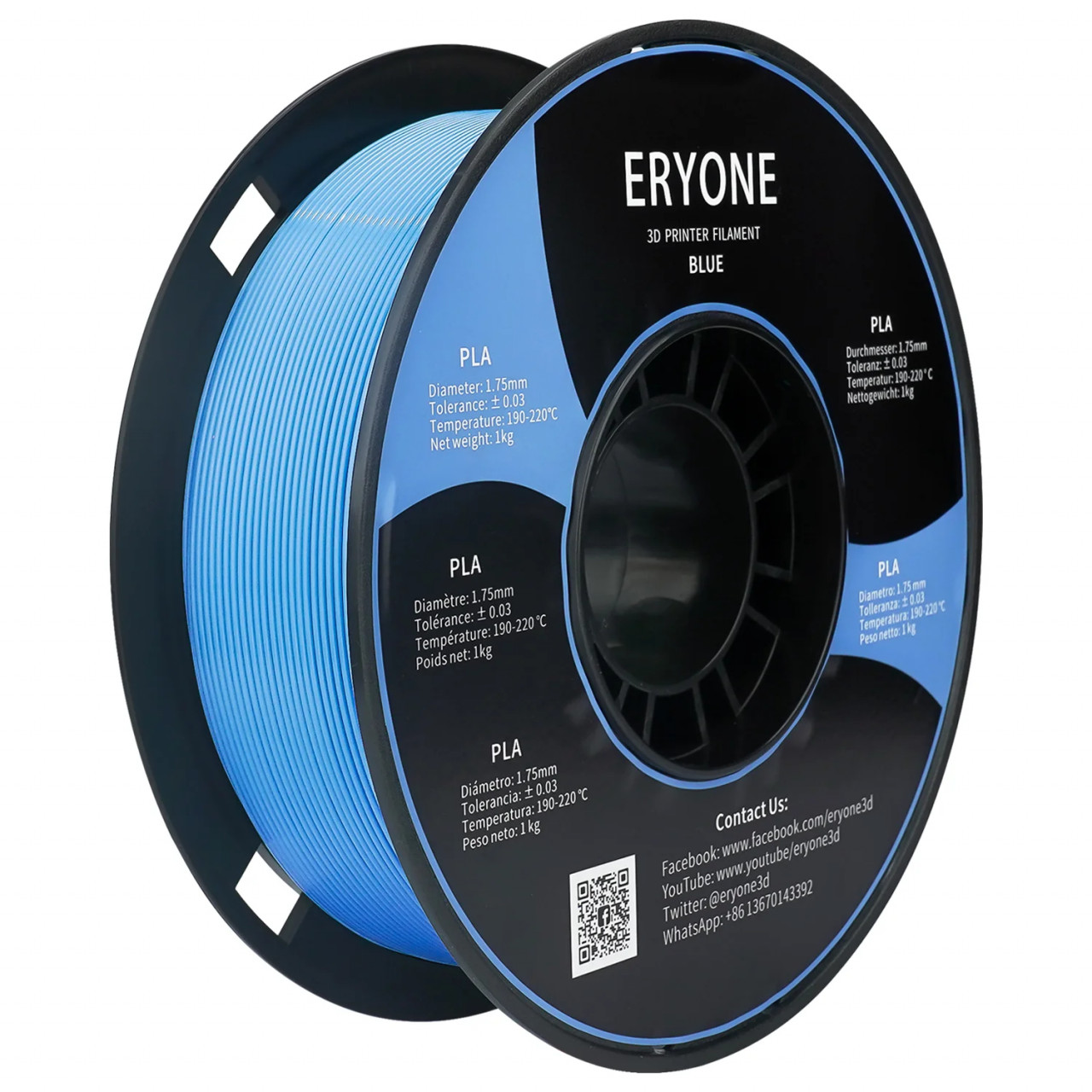 Filament ERYONE PLA Blue-1Kg