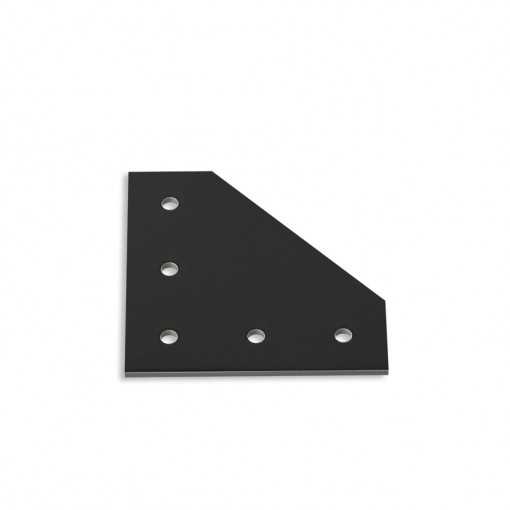 Conector L pentru profile aluminiu 30×30-negru anodizat