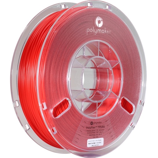 Filament PolyMaker PolyFlex TPU-95A True Red 750g