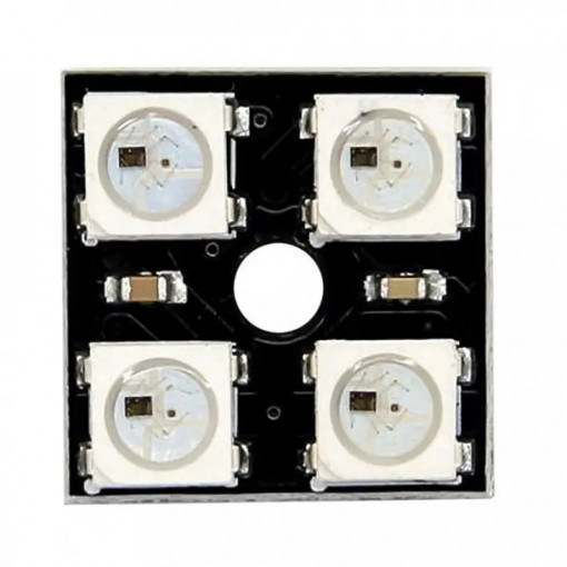 Modul cu 4 Led-uri, WS2812, RGB