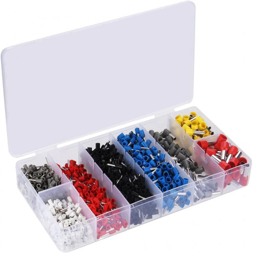 Set 1200 buc pini terminali 0,25 - 10 mm²