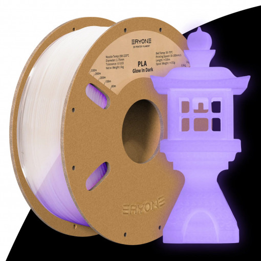 Filament ERYONE PLA Glow Purple in The Dark-1Kg 1.75mm