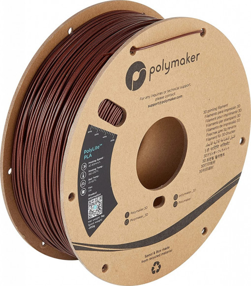 Filament POLYMAKER PolylLite PLA Galaxy Dark Red 1kg