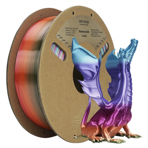 Filament ERYONE PLA CANDY Silk Rainbow-1Kg 1.75mm
