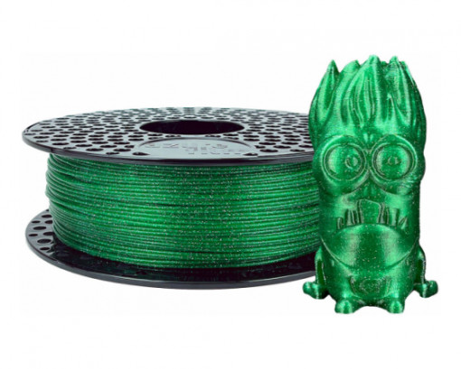Filament PLA Azurefilm Green Gliter-1Kg