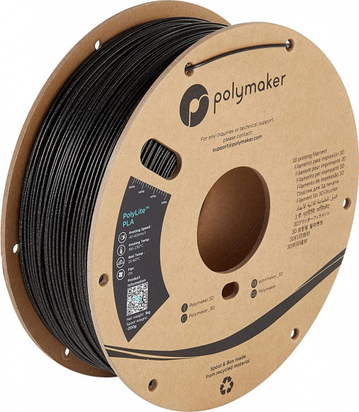 Filament POLYMAKER PolylLite PLA Galaxy Black 1Kg