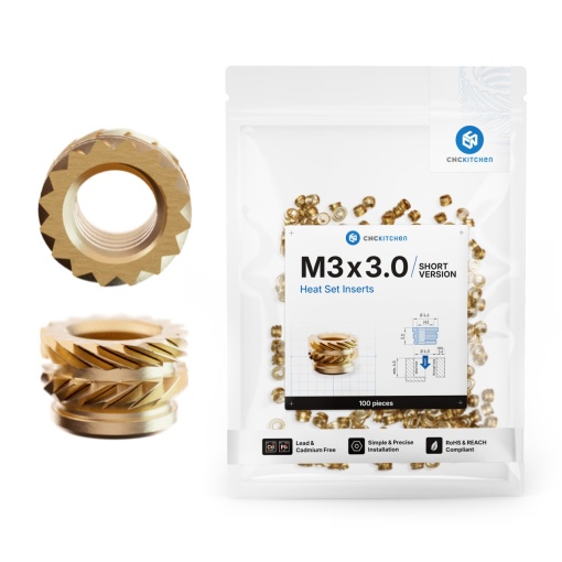 Piulite inserabile- M3 short pachet 100 bucati